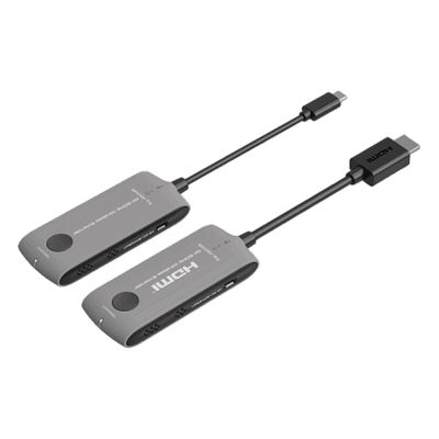 Extensor HDMI Inalámbrico / 4K@60Hz / Type-C / Wi-Fi 6 / 5 GHz / 20 m (65.6 ft) / HDCP 2.2 / 18 Gbps / 16:1 TX-RX