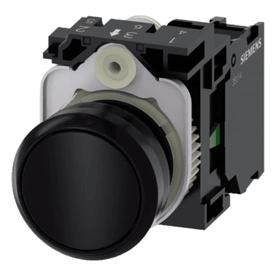 Botón de Mando Industrial / 22 mm / IP69K / Contacto NA / -25°C a +70°C / 10 Millones de Ciclos