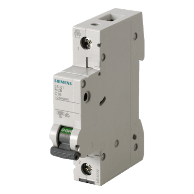 Interruptor automático magnetotérmico / 1 polo / 2 A / Curva C / 6 kA / 400 V