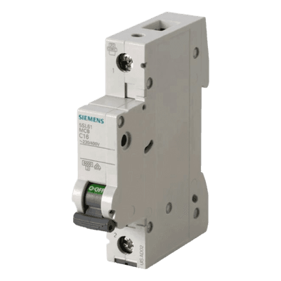 Interruptor magnetotérmico / 1 polo / 4 A / 6 kA / Curva C / Montaje DIN