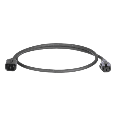 Cable de Alimentación con Bloqueo / IEC C13 a C14 / 17 AWG / 10A / 1.8 m (6 ft) / Paquete 10 Piezas