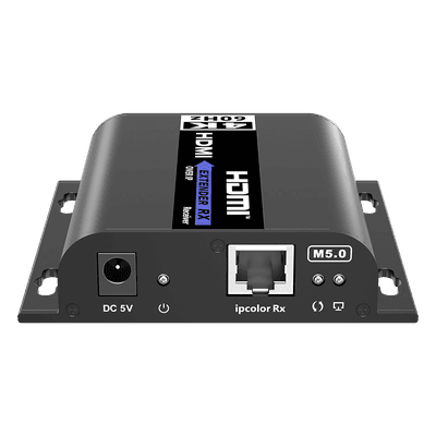 Receptor Extensor HDMI sobre IP / 4K@60Hz / Alcance 120 m (393.7 ft) / HDMI 2.0 / HDCP 2.2 / 18 Gbps / IR Bidireccional / Matriz 256x256
