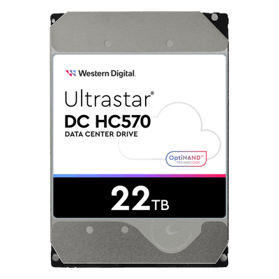 Disco Duro Data Center / 22 TB / 7200 RPM / SATA 6 Gb/s - SAS 12 Gb/s / HelioSeal / OptiNAND / 512 MB Buffer / 2.5M Horas MTBF