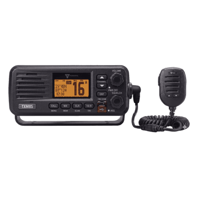 Radio VHF Marino / 25 W / IPX7 1 m (3.3 ft) / Dual y Tri-Watch / Canales Internacionales / Altavoz 4.5 W