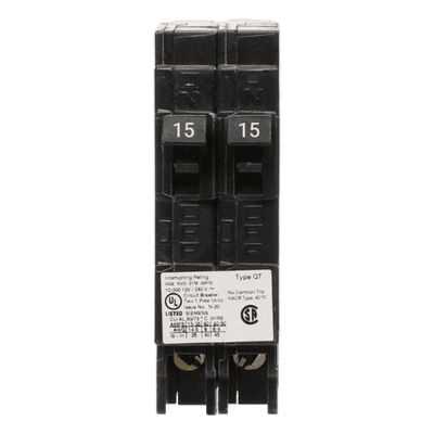 Interruptor Automático Duplex / Enchufable / 2 Polos / 30-30 A / 120 VCA / 10 kA