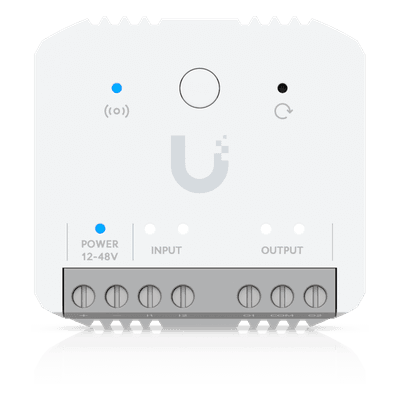 Relé Inteligente / Contacto Seco 10A / 12-48V DC / 12-240V AC / Alcance Inalámbrico 2 km (1.2 mi) / Integración UniFi Protect
