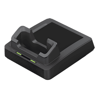Cuna de Carga para PDA / Carga Simultánea Dispositivo y Batería / Entrada AC 100-240V / Salida DC 12V 2A / 0°C a 55°C