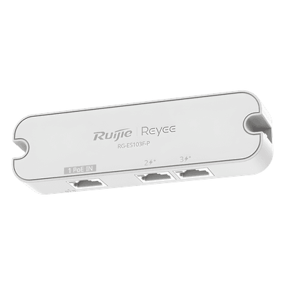Switch No Administrable PoE-In / 2 Puertos PoE+ 10/100 Mbps / 1 Puerto PoE-In 10/100 Mbps / Presupuesto PoE 30 W / Switching 0.6 Gbps / Protección 4 kV / Sin Ventilador