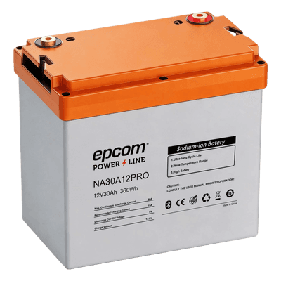 Batería de Iones de Sodio Ciclo Profundo / 12 Vcc 30 Ah / 360 Wh / 4000 Ciclos / Bluetooth / IP65
