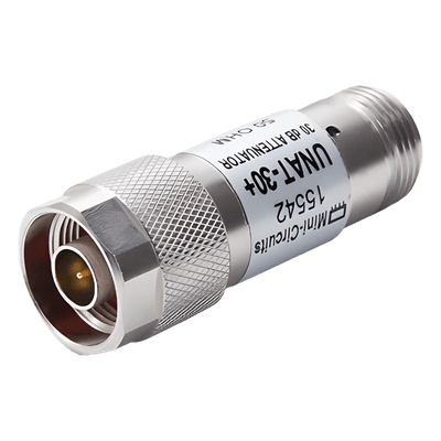 Atenuador en Línea / 30 dB / DC-6 GHz / 0.5 W / Conectores N Macho-Hembra / 50 Ω