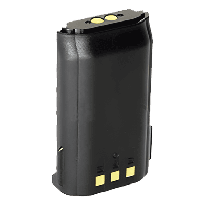 Batería Li-Ion para Radio Portátil / 7.4V / Capacidad 2000-2600 mAh / Protección Térmica y de Cortocircuito / Contactos con Revestimiento de Oro / Carcasa de Policarbonato + ABS Ignífugo