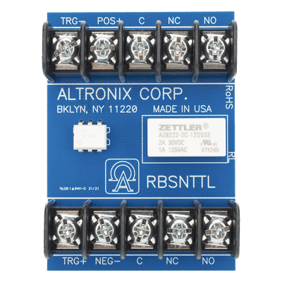 Módulo Relé Ultrasensible / Trigger 3-24VDC / Salida DPDT 1A/120VAC o 2A/28VDC / Operación 12-24VDC / Consumo 45 mA