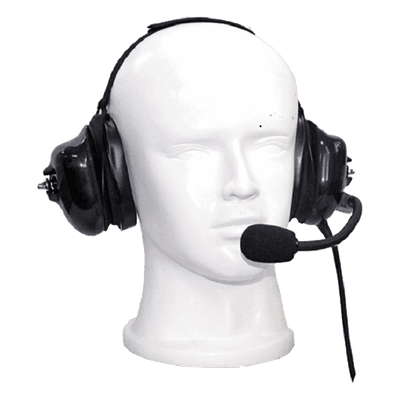Auriculares Profesionales / Orejeras de Gel / Micrófono con Cancelación de Ruido / Cable Kevlar / Conector K02 / Uso con Casco
