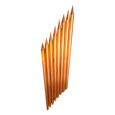 Varilla de Puesta a Tierra / Acero con Recubrimiento de Cobre / Diámetro 1/2" / Longitud 3 m (9.8 ft) / AISI 1018