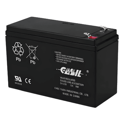 Batería recargable SLA / 12 V / 7 Ah / Terminales tipo faston T1-T2 / Respaldo de energía
