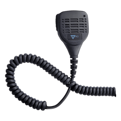 Micrófono Bocina Portátil / Cancelación de Ruido / IP55 / Jack 3.5 mm / Cable Kevlar 40 kg / Clip Rotatorio 360°