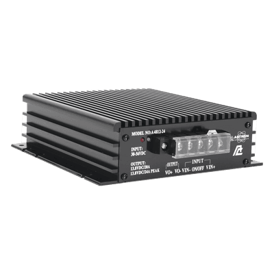 Convertidor de CD-CD Ent: 30-56 Vcc, Sal: 13.8 Vcc 24 Amp