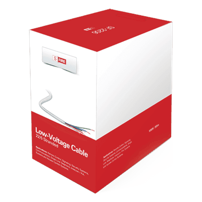 Cable de Cobre Industrial, 6 conductores calibre 22 de color blanco, para aplicaciones de alarmas / Control de acceso / Automatización / Intercoms y TV porteros, Bobina de 152.5 Metros.