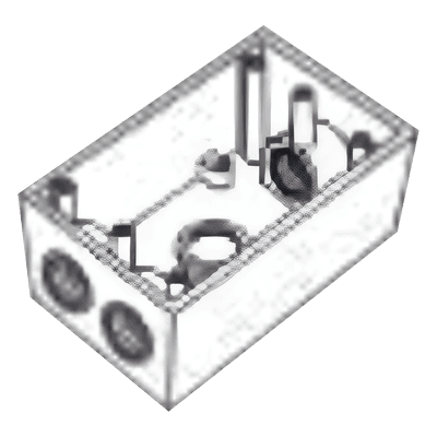 Caja Condulet FS / 3/4" (19.05 mm) / 4 Bocas / Aluminio Fundido a Presión / Intemperie / NPT