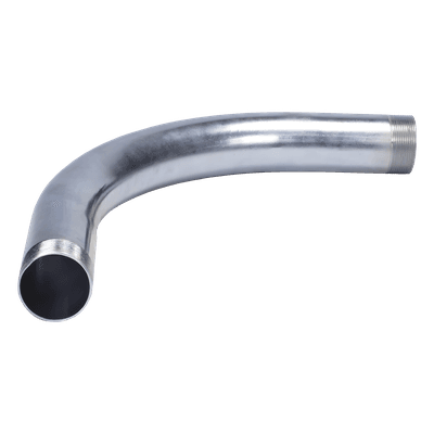 Codo 90° Galvanizado / 2 1/2" (63 mm) Pared Gruesa / Rosca Estándar / Etiqueta Amarilla / Interior