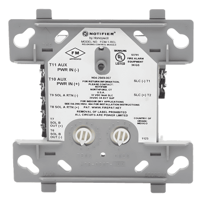 Módulo de Control de Descarga Direccionable / Protocolo Redundante / 24 VDC / Clase A o B / Supervisión de Solenoide