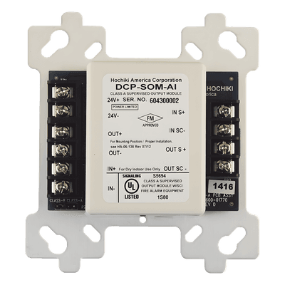 Módulo de Control Direccionable de Salida Supervisada / Clase A y B / 2 A a 30 VDC / Aislador de Cortocircuito Integrado