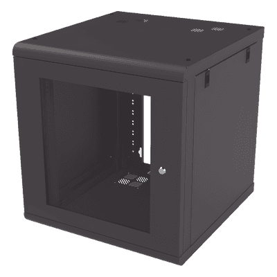 Gabinete de Pared 12U / 635 mm Profundidad (2.08 ft) / Acero Reforzado Calibre 18 / Puerta Cristal Templado / Capacidad 100 kg