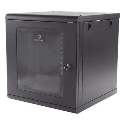 Gabinete de Pared / 16U / 635 mm Profundidad / 25 in / Cristal Templado / 100 kg Carga / Calibre 18