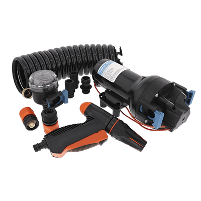 Bomba de Lavado de Uso Pesado en Kit para Uso Marino / HD6 12V 6GPM 70PSI / Autocebante / Alta Presión / Sin Daños en Seco / Interruptor de Presión Integrado