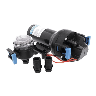 Bomba de diafragma / 24 Vcd / 60 PSI / 22.7 L/min / IPX6 / Autocebante 2.1 m (7 pies) / Aluminio fundido HD