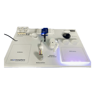 Kit Demo Sensores Interactivos / 8 Sensores Preensamblados / Panel Portátil 460 x 300 mm / Controlador USB Plug & Play / Compatible BrightSign