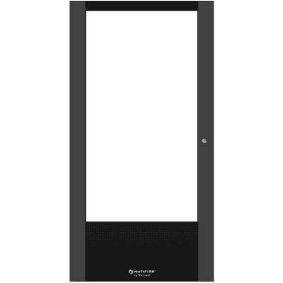 Puerta con Ventana para Gabinete / Acero Calibre 16 / Apertura 120° / Cuatro Niveles / Compatible con Paneles Serie N16 INSPIRE