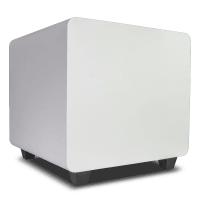 Subwoofer Activo / 12 Pulgadas / 500W RMS / Down-Firing / Recinto Sellado / Crossover 40-200 Hz / Acabado Blanco Mate