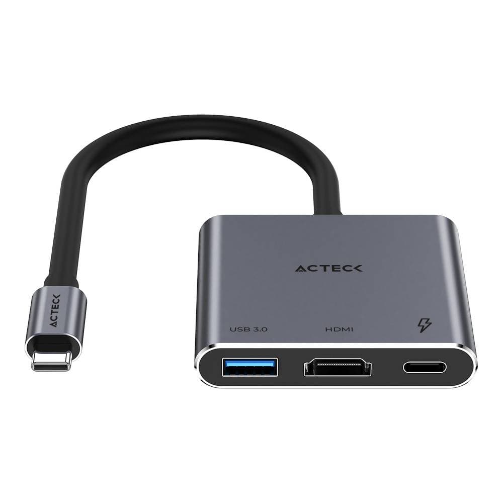 Adaptador OTG USB-C Gatex View AV520 / Compatible con Windows - mac OS, linux, Android / Conector principal USB-C / 1x HDMI 1.4 4K/30 Hz + 1x USB-A 3.0 Gen1
