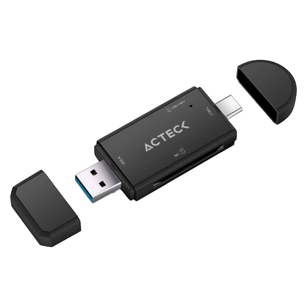 Lector de Memorias OTG Gatex Read CR615 / Compatible con Windows 10/8/7/Vista/XP - Mac OS X 10.4.6 o superior. / Conector principal USB-C, USB-A / 1x SD/SDH