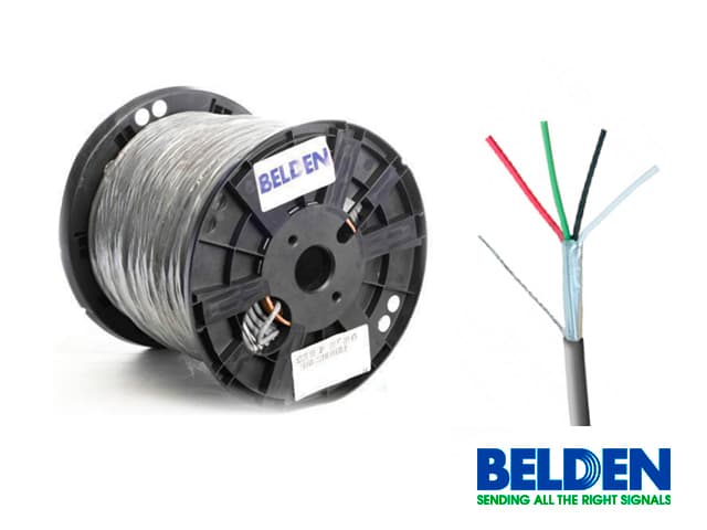 Cable para seguridad y sonido BELDEN 5501UE - 305 m, Gris, Interior, 100 Cobre