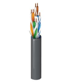 Bobina de Cable UTP CAT6+ BELDEN 2412 010A1000 - 305 m, Negro, Interior, CAT6+, 100 Cobre