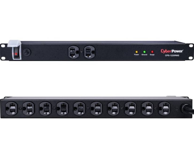 PDU CYBERPOWER CPS1220RMS Voltaje 120V Protección contra sobretensiones - Filtro de ruido EMI/RFI, Indicadores LED