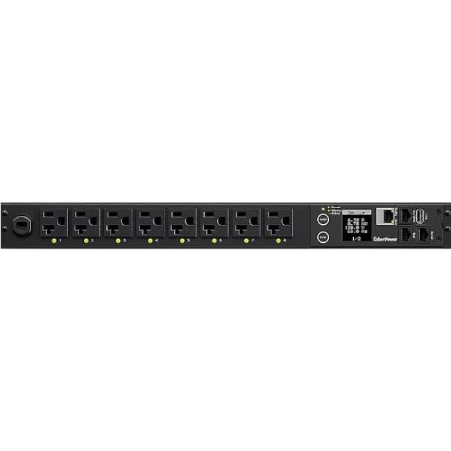 PDU CYBERPOWER PDU41002 - Voltaje 100 - 120 Trabajo en altas temperaturas, Visor de carga en tiempo real digital