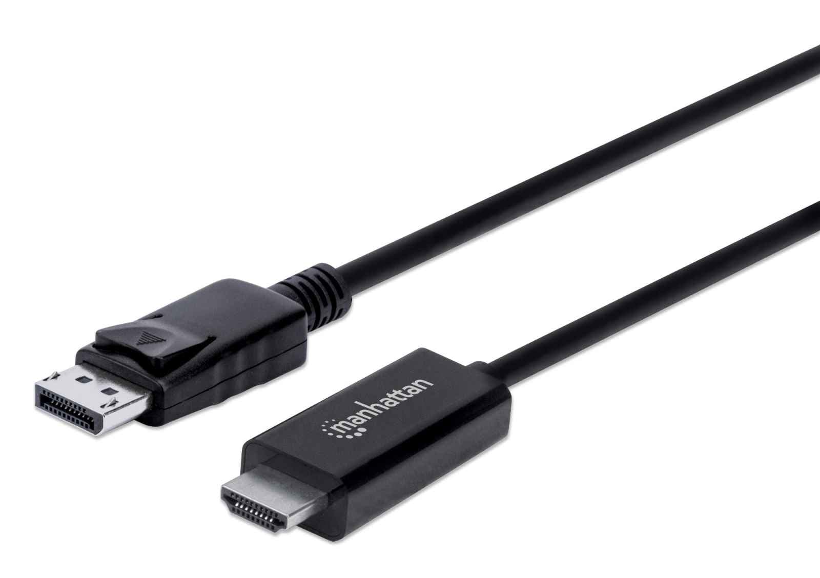 153218 Cable DisplayPort a HDMI 4k 60Hz - Macho a HDMI Macho, Longitud 3 mts