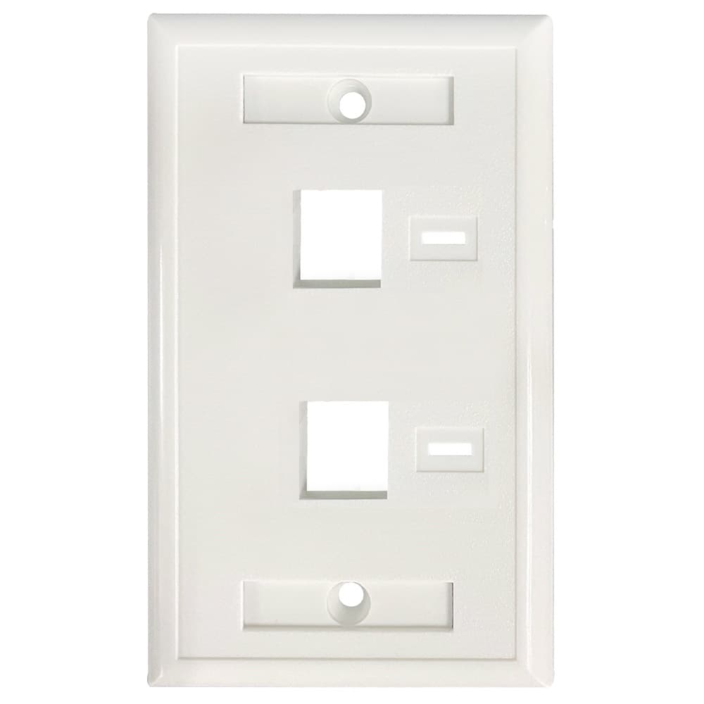 Face Plate 772396 INTELLINET - Blanco 2 Perf. Etiqueta