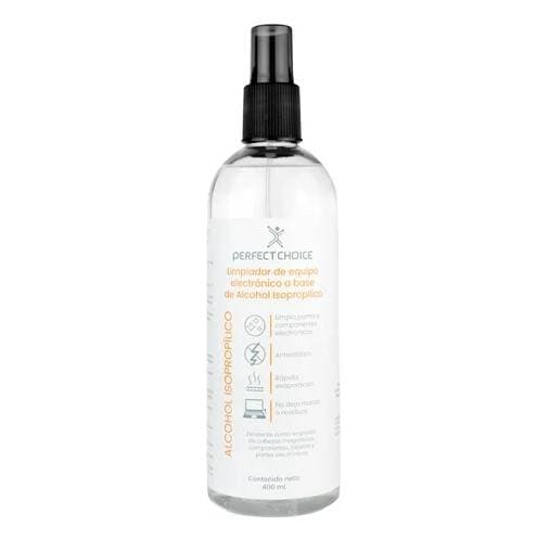 Alcohol Isopropílico para Limpieza de Equipo Electrónico 400ML | PERFECT CHOICE -