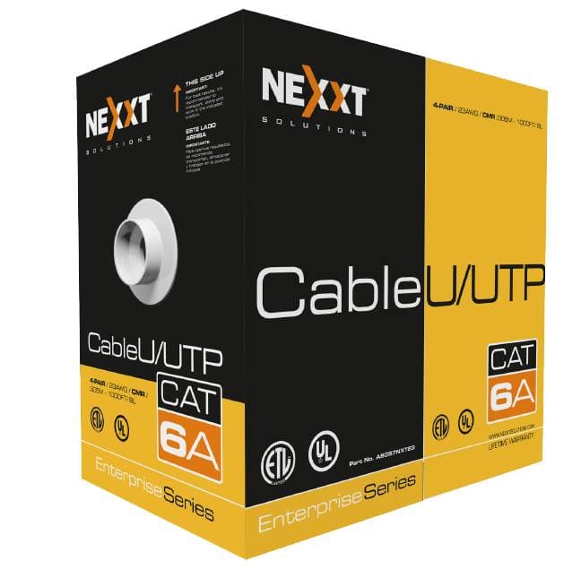 Bobina NEXXT U/UTP CAT6A 305M - CMR, 23 AWG AB357NXT23