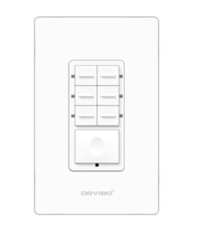 Botonera de 7 Escenas Inteligente ZIGBEE Orvibo T10S7ZW-1UO