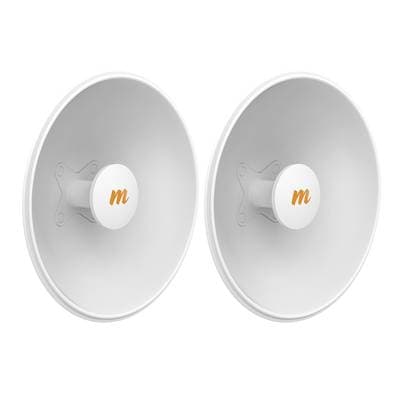 Antenas Modulares Dual Slant MIMOSA - 4.9-6.4 GHz, dimensiones (42.9cm), apertura 45°, ganancia de 25 dBi, diseñada para radio C5x. N5-X25-2PACK