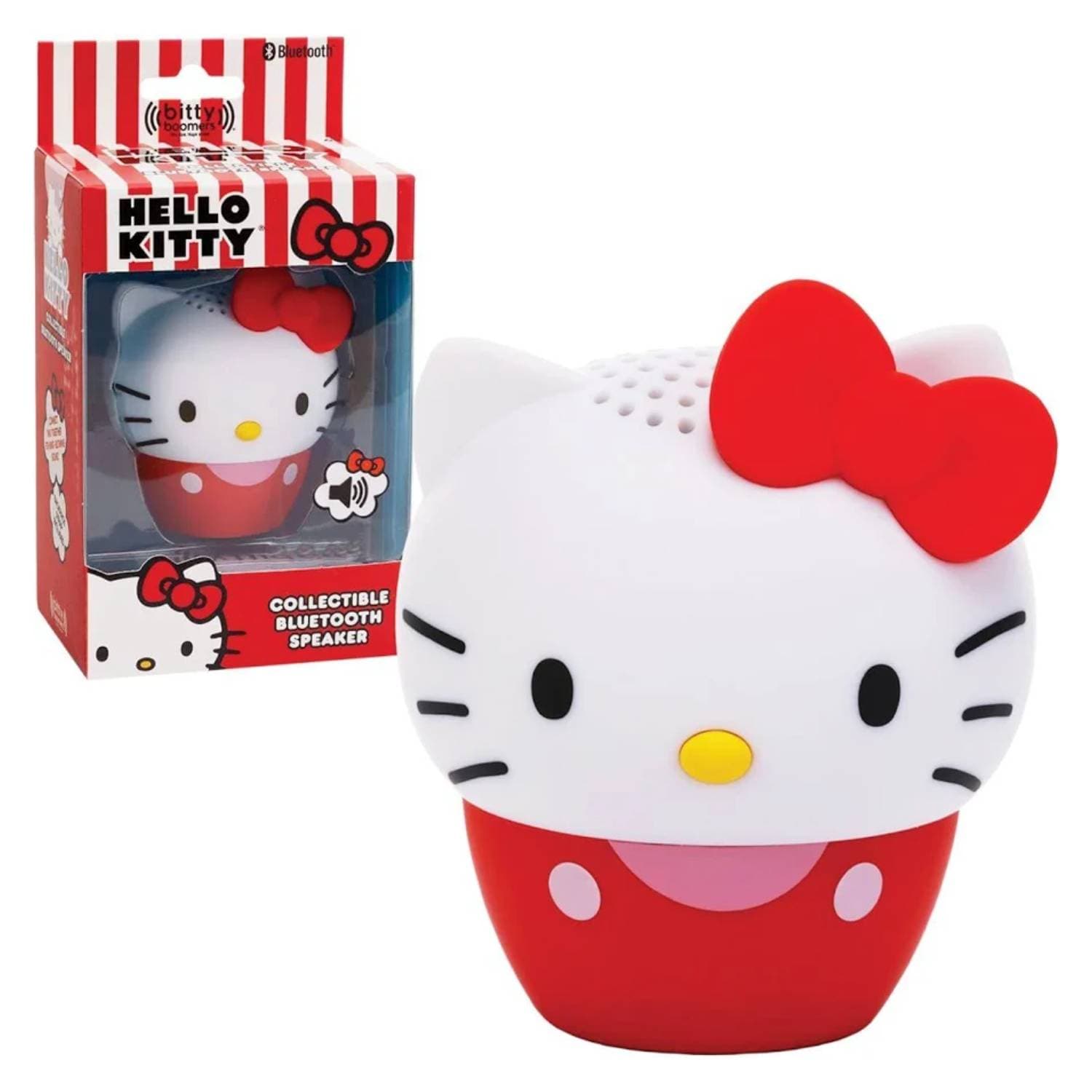 Bocina portatil mini Bitty Boomers Hello Kitty Pink Sanrio. Bluetooth 5.0 Modelo BITTYKITTY2/NEW -