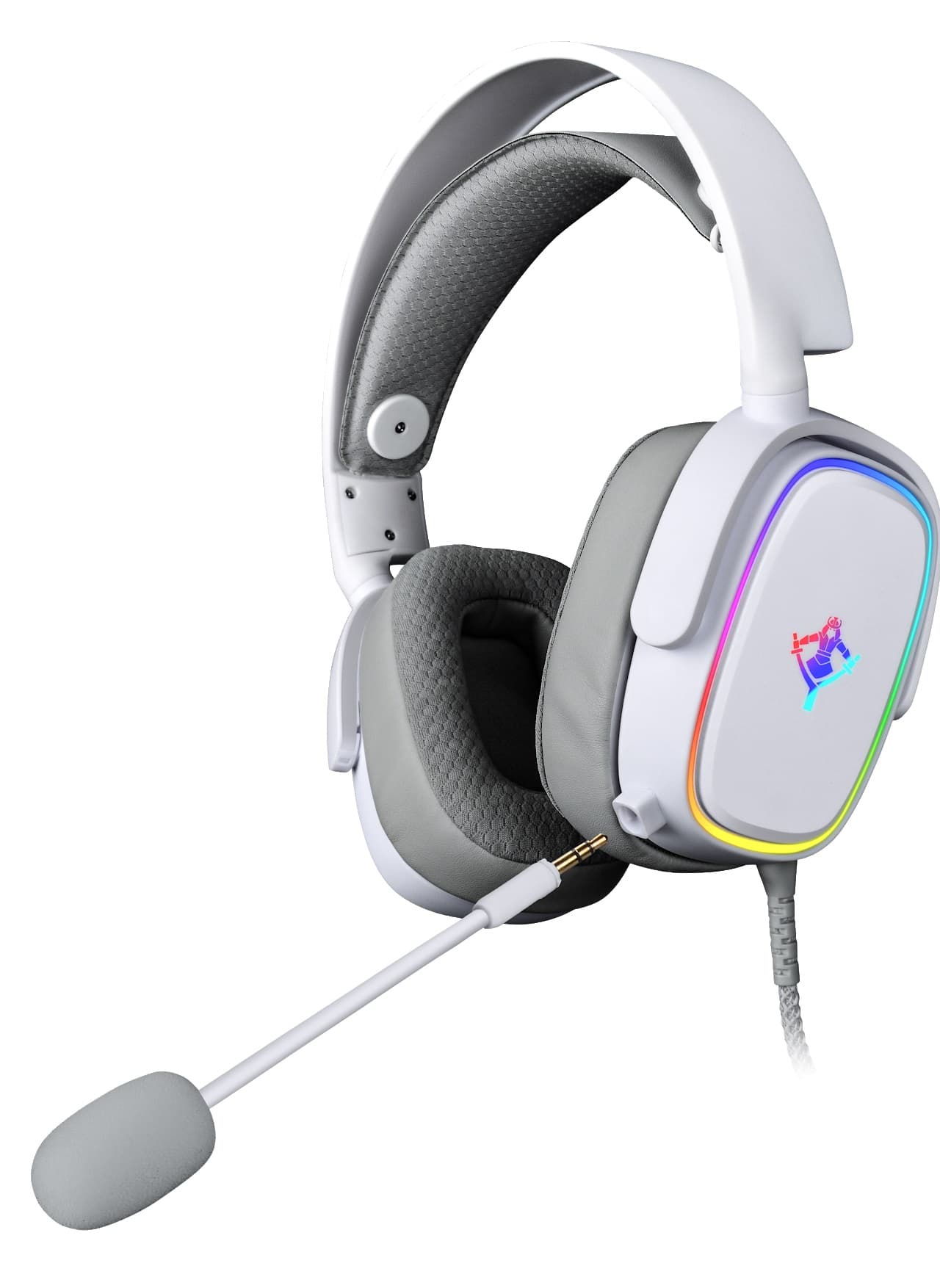 YEYIAN DIADEMA GAMER PROUD SERIE 3500 BLANCO - 3.5MM AUDIO Y MIC COMPATIBLE CON CONSOLAS DE VIDEOJUEGO, ALMOHADILLAS ACOLCHADAS, MOD. YDG-33406
