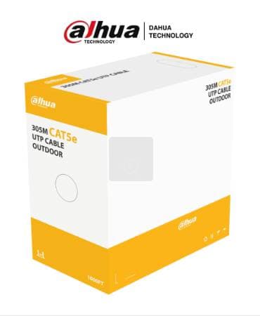 Bobina de Cable UTP para Exterior Cat5e/ 100 Cobre/ 305 Metros/ Color Negro/ Cubierta Exterior MDPE/ Cumple con Estandares ANSI/TIA 568-C.2 NB -