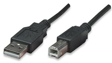 Cable USB MANHATTAN 374507 - USB, 0, 5 m, Negro