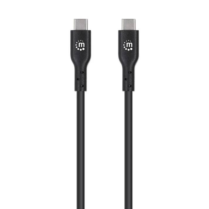 Cable USB C MANHATTAN 354868 - USB C, USB C, 0, 5 m, Negro